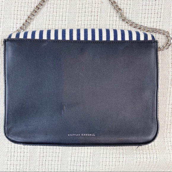NWOT LOEFFLER RANDALL Striped Lock Crossbody Bag - Picture 4 of 6